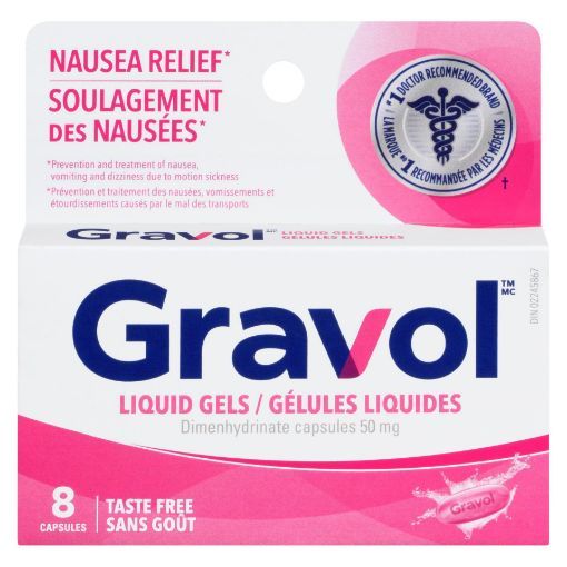Picture of GRAVOL 50MG LIQUID GEL 8S                                                  