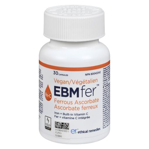 Picture of EBMFER IRON ASCORBATE VEGGIE CAPSULES 30S