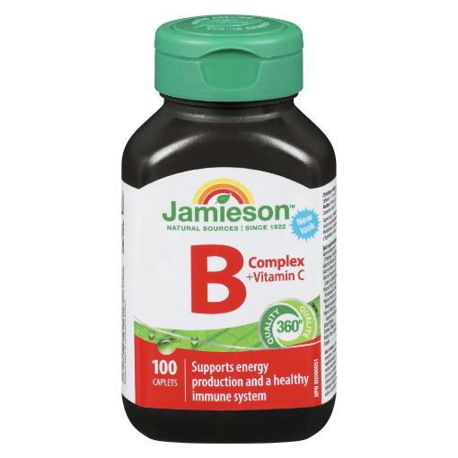 Picture of JAMIESON VITAMIN B COMPLEX W/VITAMIN C 250MG CAPLET 100S