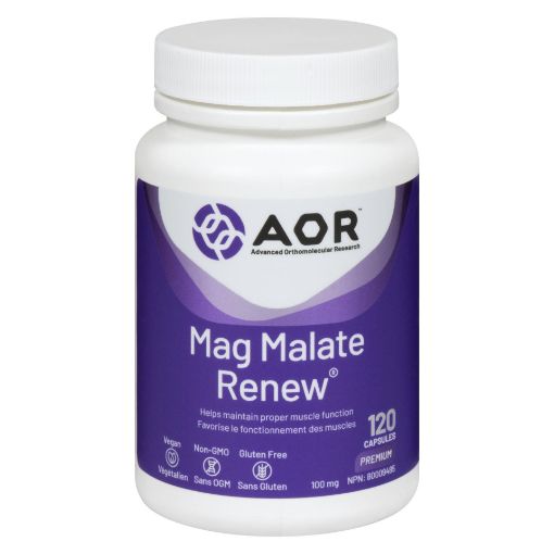 Picture of AOR MAGNESIUM MALATE RENEW - VEGETABLE CAPSULES 793MG 120S