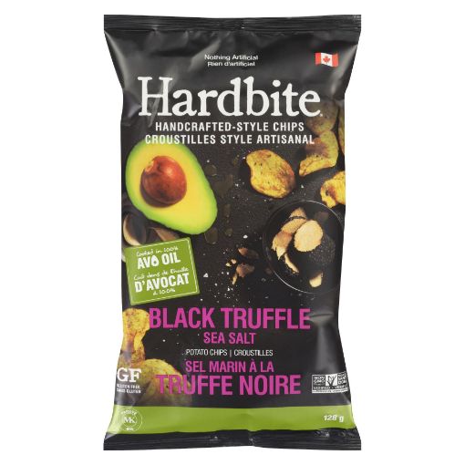 Picture of HARDBITE CHIPS - BLACK TRUFFLE SEA SALT 128GR