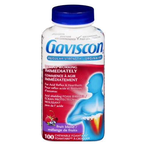 Picture of GAVISCON REGULAR STRENGTH - FRUIT 100S                                     