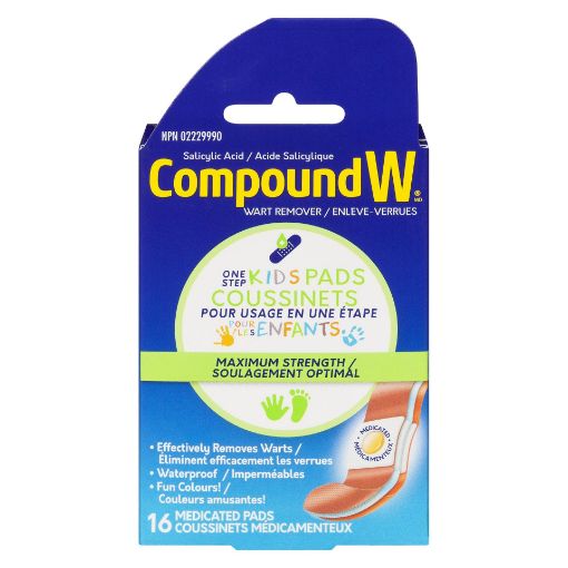Picture of COMPOUND W ONE STEP WART REMOVER PAD FOR KIDS 40% 16S