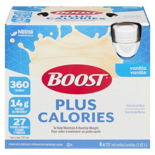 Picture of BOOST PLUS CALORIES - VANILLA 6X237ML                                      