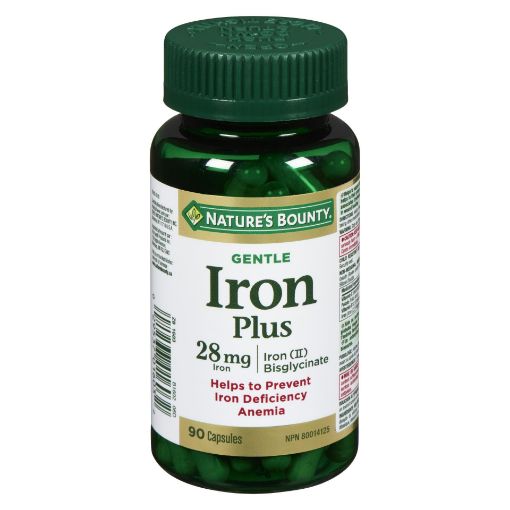Picture of NATURES BOUNTY GENTLE IRON GLYCINATE - CAPSULE 90S