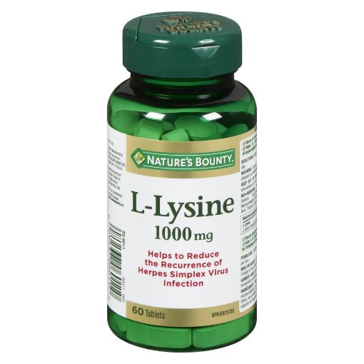 Picture of NATURES BOUNTY L-LYSINE 1000MG  60S                                        