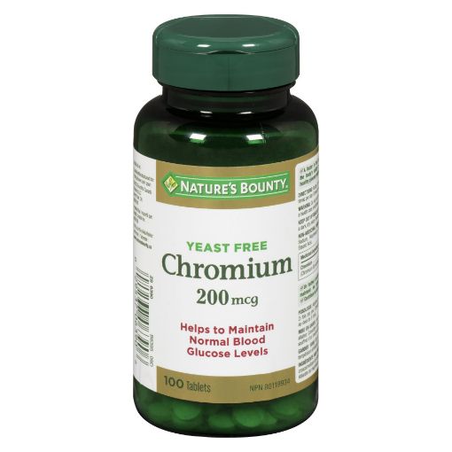 Picture of NATURES BOUNTY CHROMIUM - MCG TABLET 100S