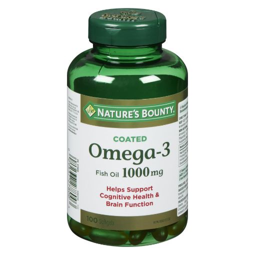 Picture of NATURES BOUNTY OMEGA 3 FISH OIL - SOFTGEL 1000MG 100S