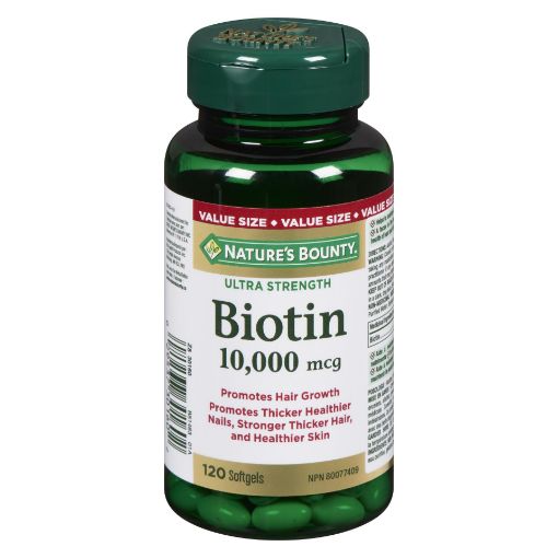 Picture of NATURES BOUNTY BIOTIN 10000MCG CAPLETS 120S                                