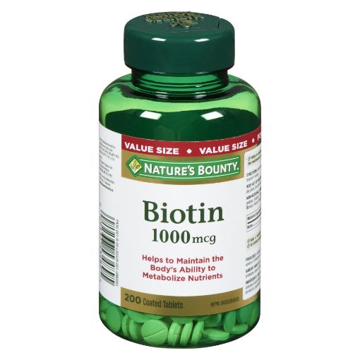 Picture of NATURES BOUNTY BIOTIN 1000MCG 200S