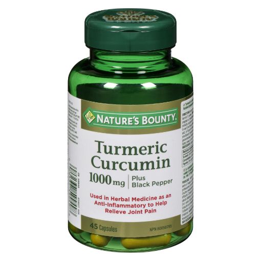 Picture of NATURES BOUNTY TURMERIC PLUS BLACK PEPPER 45S                              