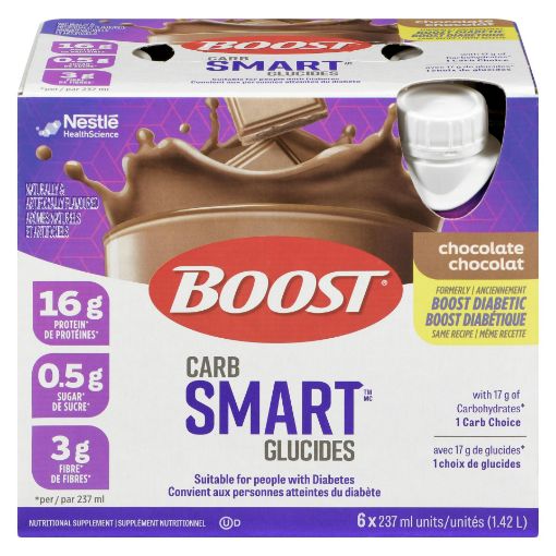 Picture of BOOST DIABETIC - CARB SMART CHOCOLATE 6X237ML