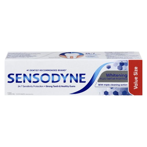 Picture of SENSODYNE TOOTHPASTE - WHITENING PLUS TARTAR FIGHTING 135ML