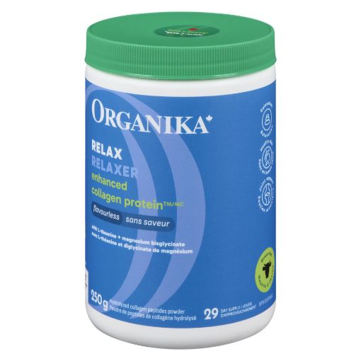 Picture of ORGANIKA ENHANCED COLLAGEN POWDER - RELAX  W/MAGNESIUM 250GR               