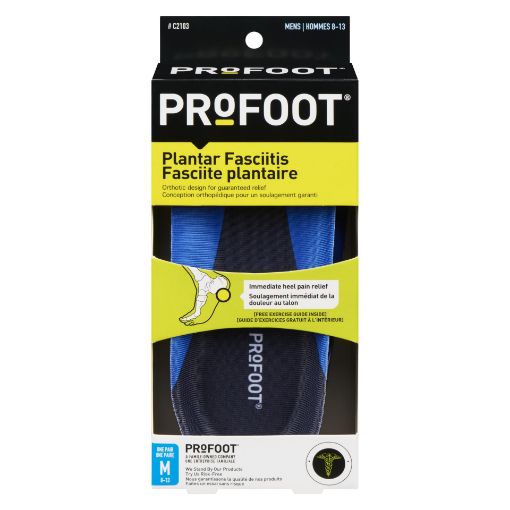 Picture of PROFOOT PLANTAR FASCIITIS ORTHOTIC SUPPORT - MEN 1PR                       
