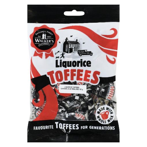 Picture of WALKERS TRADITIONAL - LIQUORICE TOFFEE 12S