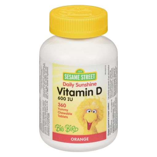 Picture of SESAME STREET VIT D - CHEWABLE TABLETS 360S