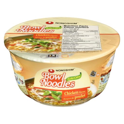 Picture of NONGSHIM SAVOURY BOWL NOODLE SOUP - CHICKEN 86GR