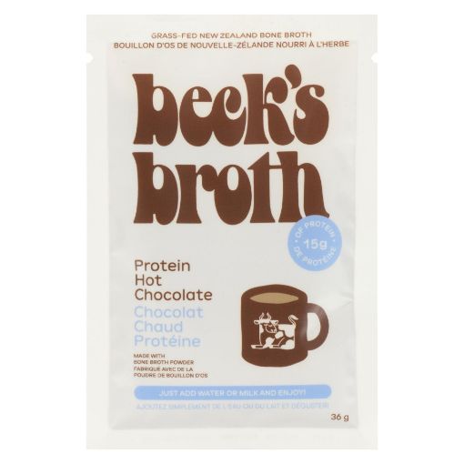 Picture of BECKS BROTH PROTEIN - HOT CHOCOLATE 36GR