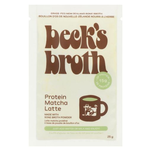 Picture of BECKS BROTH PROTEIN INSTANT - MATCHA LATTE 25GR