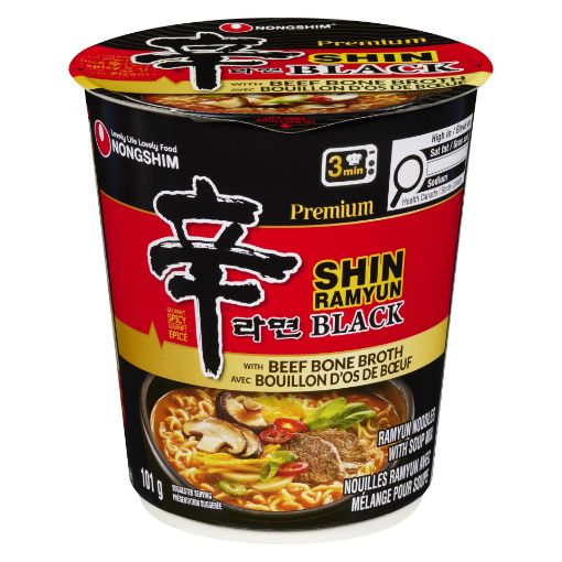 Picture of NONGSHIM PREMIUM SHIN RAMYUN BLACK NOODLES - BEEF BONE BROTH 101GR