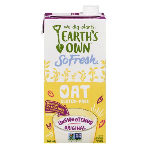Picture of EARTH'S OWN SO FRESH OAT MILK - UNSWEETENED ORIGINAL 946ML