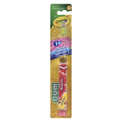Picture of GUM CRAYOLA TOOTHBRUSH - TIMER LIGHT SOFT                                  