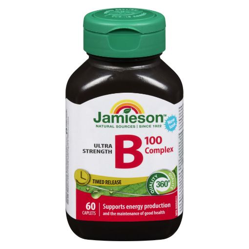 Picture of JAMIESON VITAMIN B COMPLEX 100MG CAPLET 60S