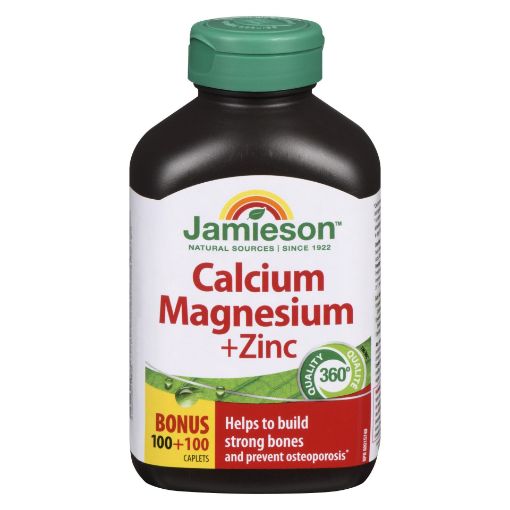 Picture of JAMIESON CALCIUM and MAGNESIUM W/ZINC CAPLET 100+100S