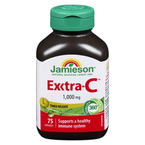 Picture of JAMIESON EXXTRA VITAMIN C 1000MG CAPLET 75S                                