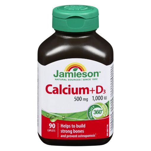 Picture of JAMIESON CALCIUM 500MG W/D 1000IU 90S