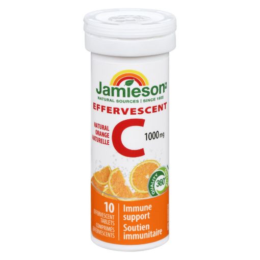 Picture of JAMIESON EFFERVESCENT VITAMIN C 1000MG TABLET 10S                          