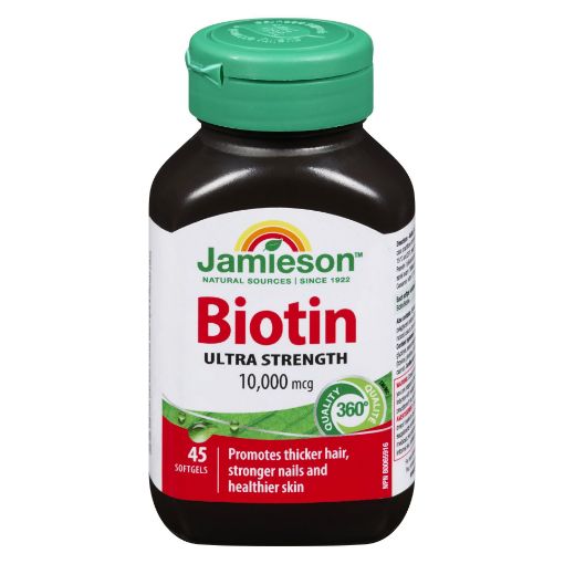 Picture of JAMIESON BIOTIN 10,000MCG CAPSULES 45S                                     