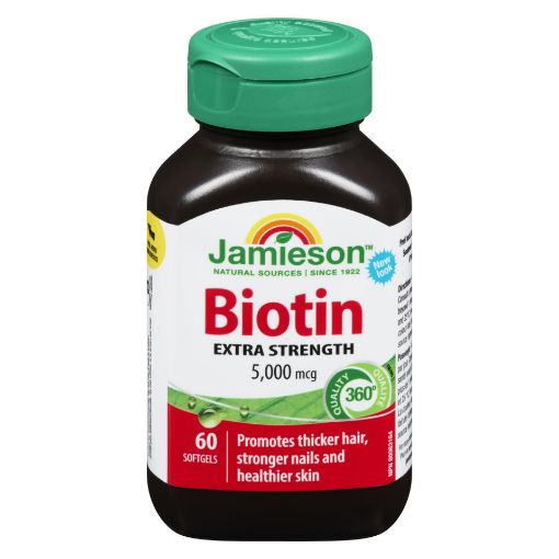 Picture of JAMIESON BIOTIN 5000MCG TABLETS 60S                                        