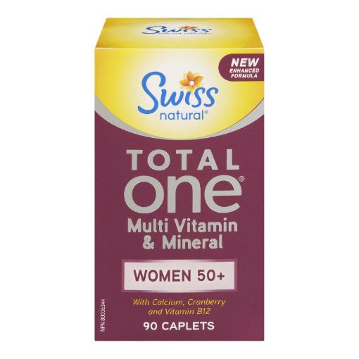 Picture of SWISS NATURAL TOTAL ONE WOMEN 50+ MULTI VITAMIN and MINERAL CAPLET 90S