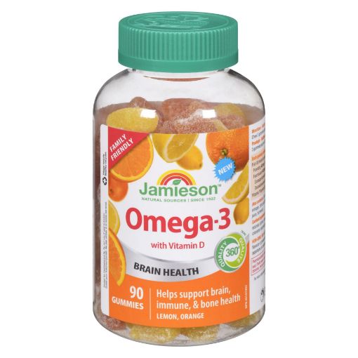 Picture of JAMIESON OMEGA 3 GUMMY 75MG - FAMILY FRIENDLY 90S