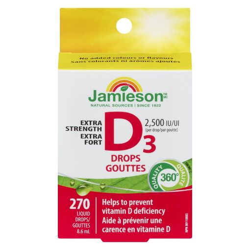 Picture of JAMIESON VITAMIN D 2500IU DROPS 8.6ML