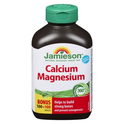 Picture of JAMIESON CALCIUM and MAGNESIUM CAPLET 100+100S