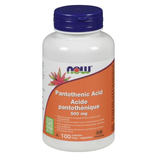 Picture of NOW PANTOTHENIC ACID - 500MG 100S                  