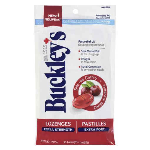 Picture of BUCKLEYS LOZENGE - CHERRY 30S
