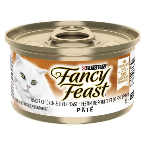 Picture of FANCY FEAST WET CAT FOOD PATE - TENDER CHICKEN and LIVER FEAST 85GR