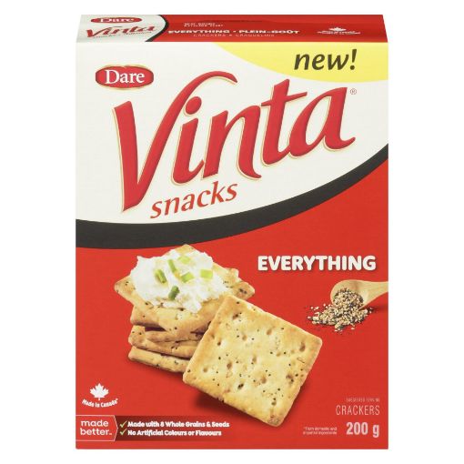 Picture of DARE VINTA SNACKS CRACKERS - EVERYTHING 200GR
