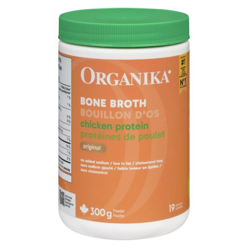 Picture of ORGANIKA BONE BROTH CHICKEN ORIGINAL POWDER 300GR                          