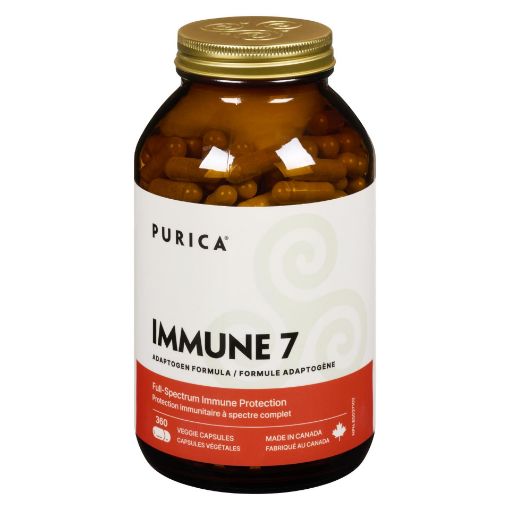 Picture of PURICA IMMUNE 7 MICRONIZED MUSHROOMS - POWERFUL IMMUNE SUPPORT VEGAN CAPS 360S