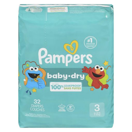 Picture of PAMPERS BABYDRY SIZE 3 JUMBO 32S                                           