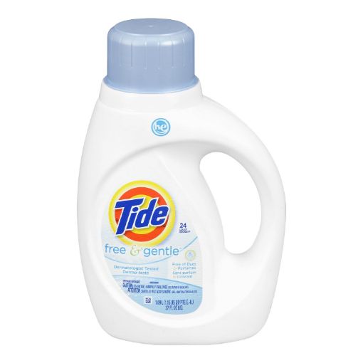 Picture of TIDE 2X HIGH EFFICIENCY LAUNDRY DETERGENT - SCENT FREE 1.09LT