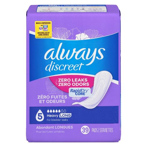 Picture of ALWAYS DISCREET PADS - HEAVY - LONG 39S