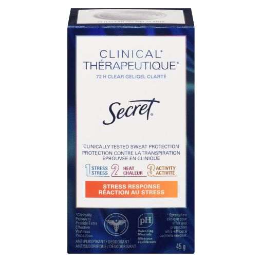 Picture of SECRET CLINICAL CLEAR GEL  DEODORANT - STRESS RESPONSE 45GR
