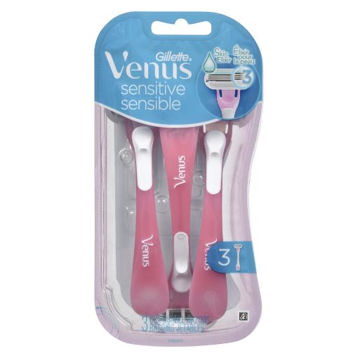 Picture of GILLETTE VENUS RAZOR - DISPOSABLE - SENSITIVE 3S                           