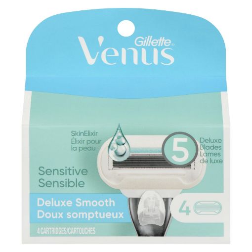 Picture of GILLETTE VENUS DELUXE SMOOTH CARTRIDGES - SENSITIVE 4S